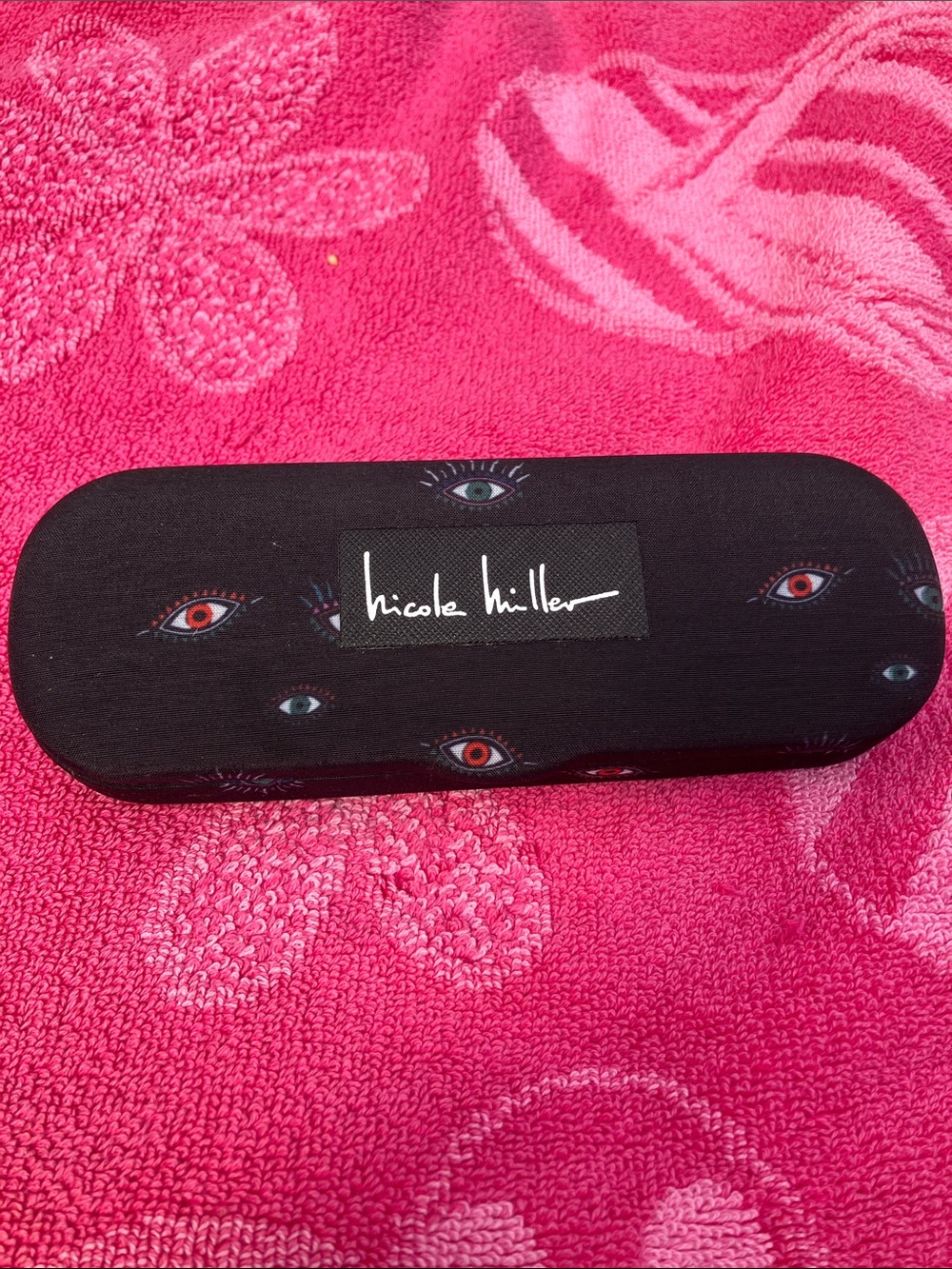 NWOT Nicole Miller Eyes Sunglass Eyeglass Case